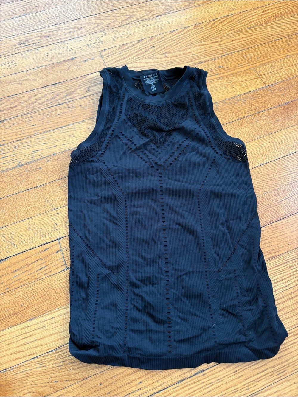Athleta Black Knit Performance Tank